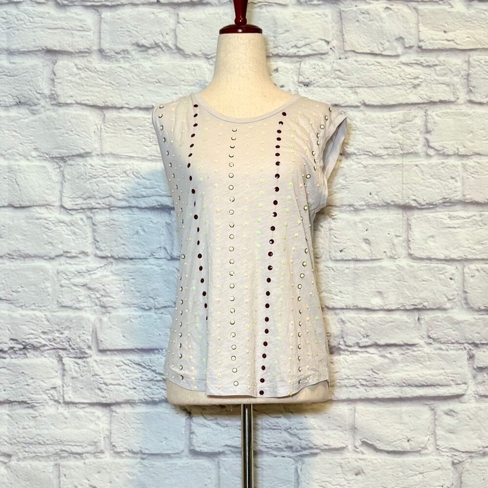 J Crew Gray Sequin Tank Top
